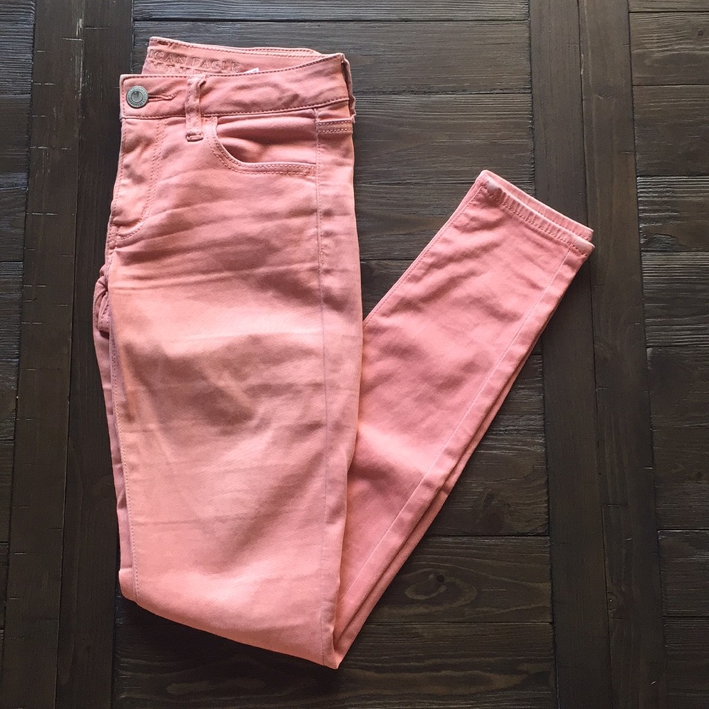 Peachy-Coral Jegging Pants